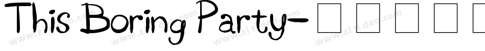 This Boring Party字体转换